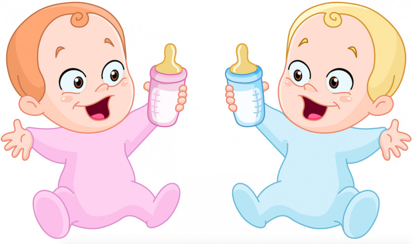 Baby Infant Bottles Cartoon Clip Art PNG