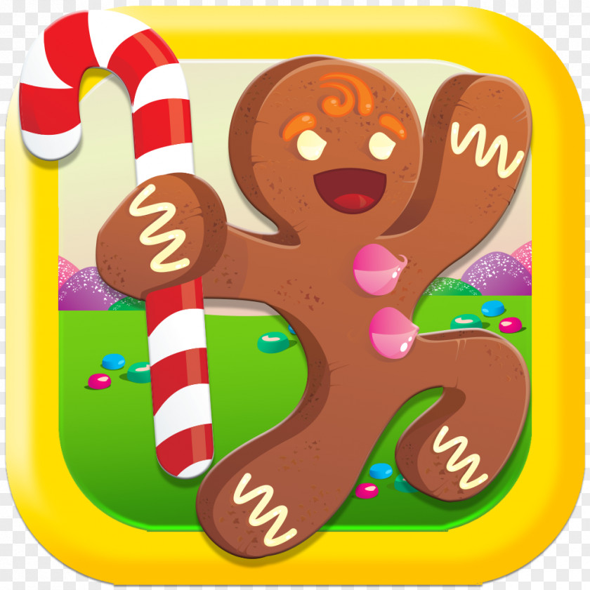 Gingerbread Man Food Ice Cream Biscuits PNG
