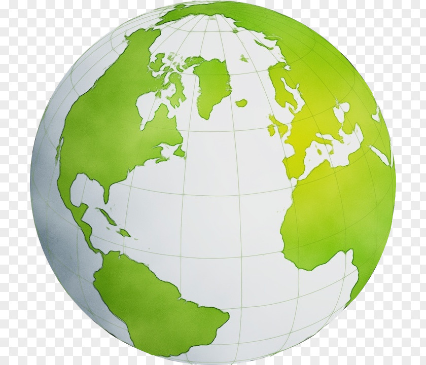 Map Planet Green Globe World Earth Interior Design PNG