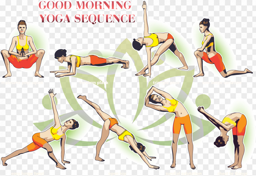 Morning Yoga Poster PNG
