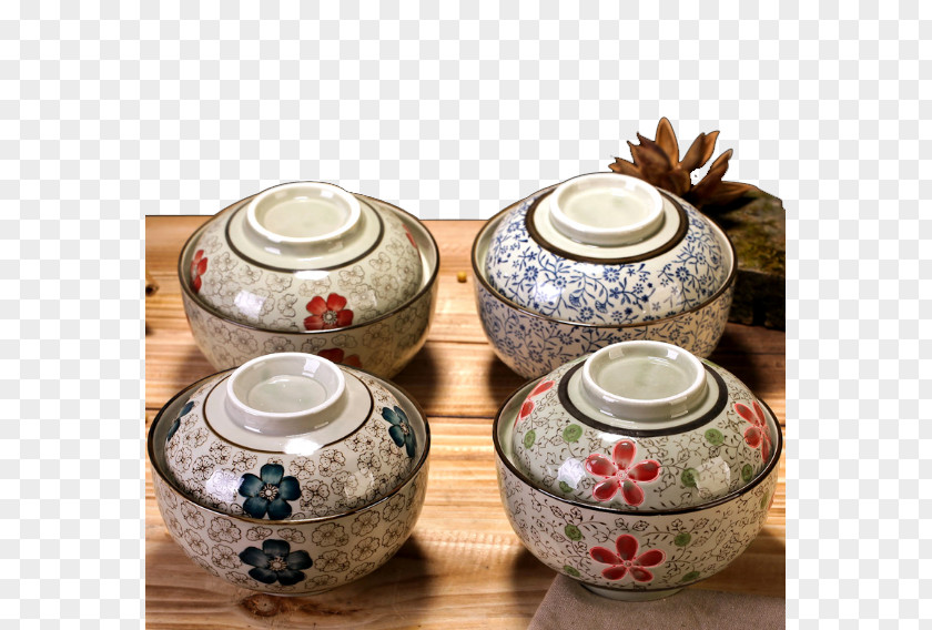 Rice Bowl With Lid Ceramic Soup Tureen PNG