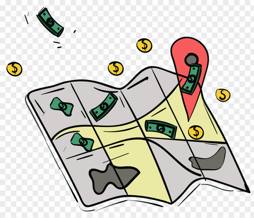 Tourist Map Money Business Wage Internet Finance PNG