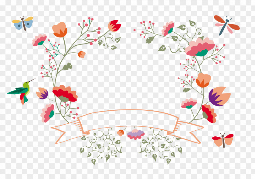 Vector Floral Decoration Flower Template Pattern PNG