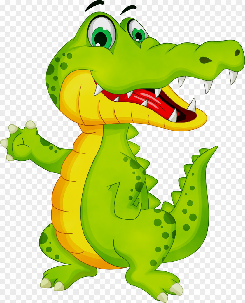 Animal Figure Reptile Crocodile Green Crocodilia Cartoon Alligator PNG