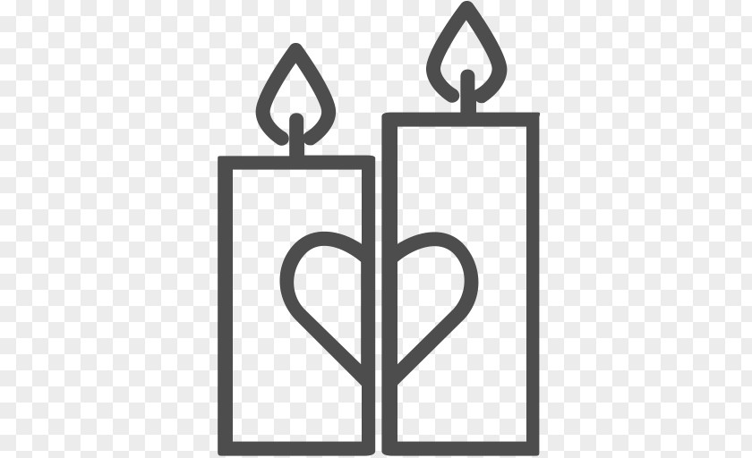 Romantic Candle Heart Download Clip Art PNG