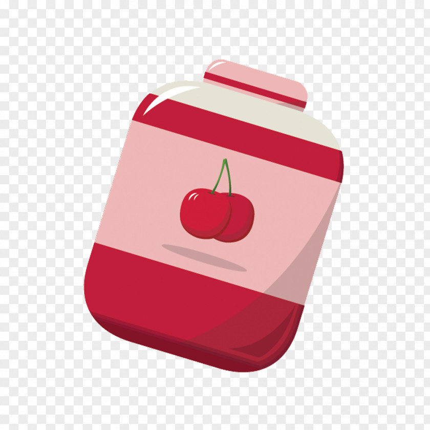 Vector Jar Of Cherry Jam Creative Download PNG