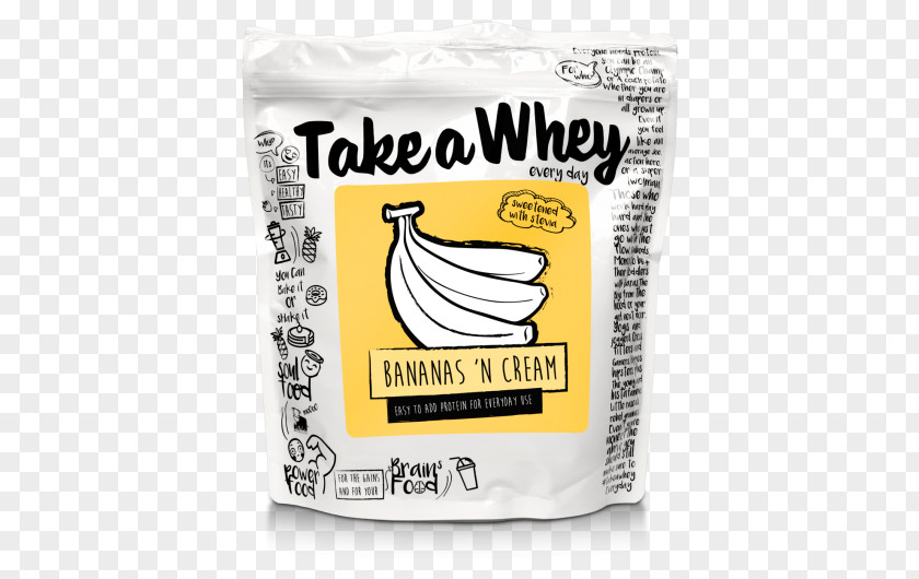 Banana Cream Dietary Supplement Milkshake Whey Protein Isolate PNG