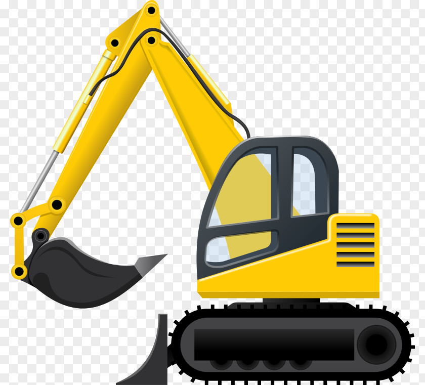 Excavator Heavy Machinery Architectural Engineering Clip Art PNG