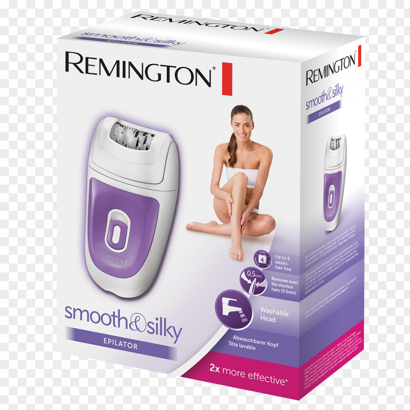 Hair Epilator Remington Smooth & Silky Removal Products Tweezers PNG
