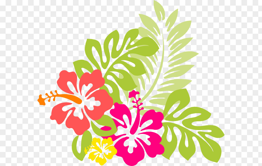 Hawaiian Cartoon Cliparts Hibiscus Clip Art PNG