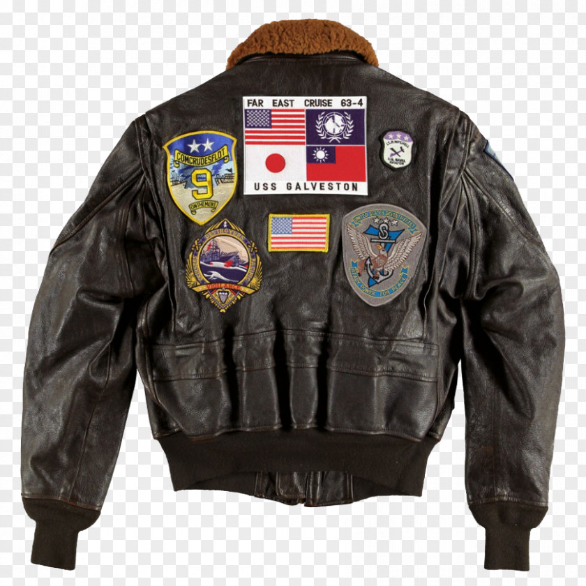 Leather Letterman Jacket With Hoodie Blouson Flight Cockpit USA PNG
