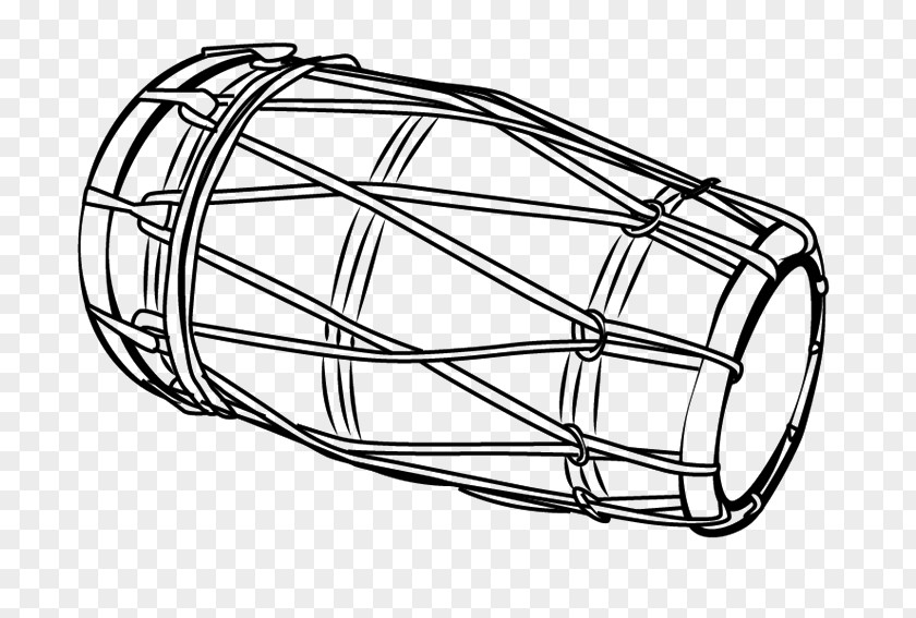Musical Instruments Dholak Drawing Image Line Art PNG