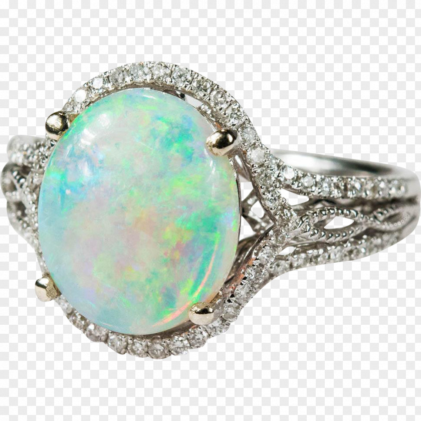 Ring Opal Gemological Institute Of America Engagement Diamond PNG