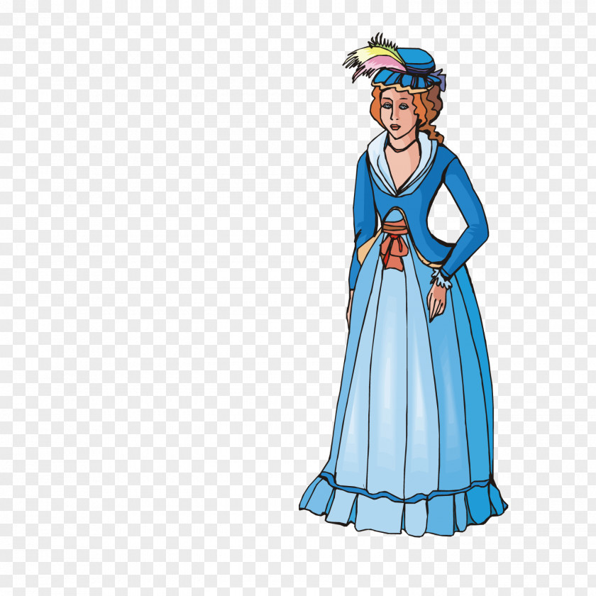 Wear Dress Beauty Cartoon Animation Illustration PNG