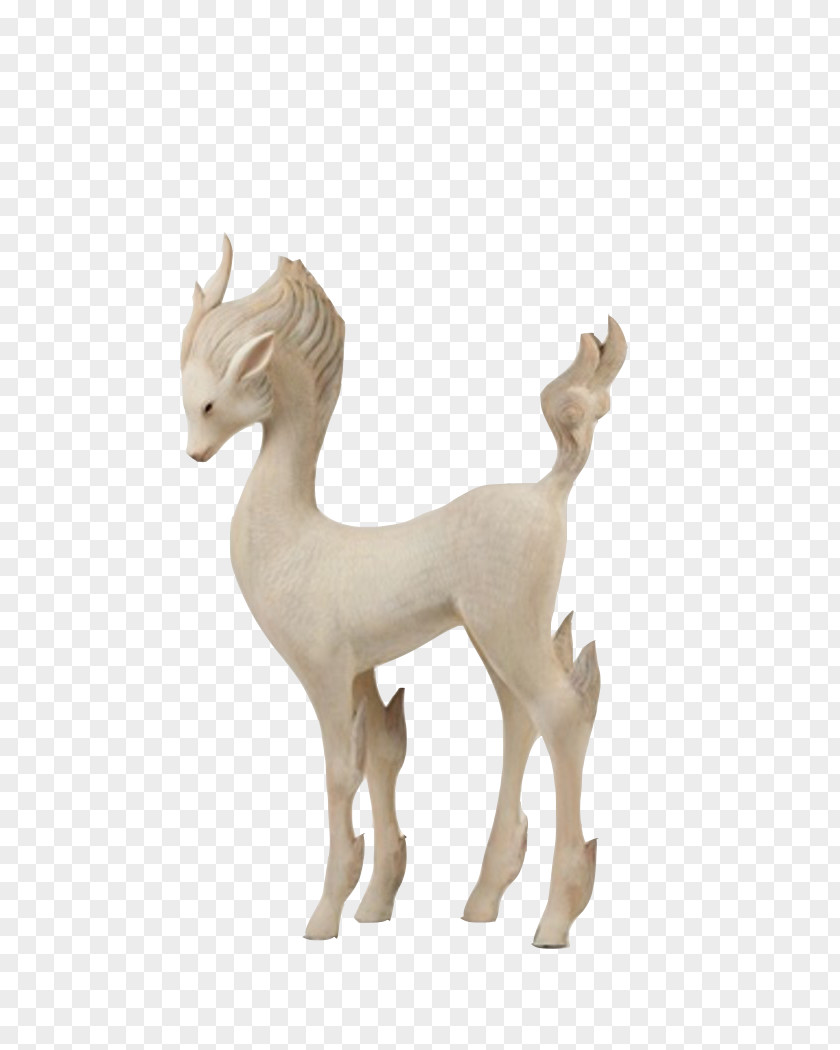 Wood Carving Unicorn Sculpture Work Of Art Animal Sculptor Deer PNG