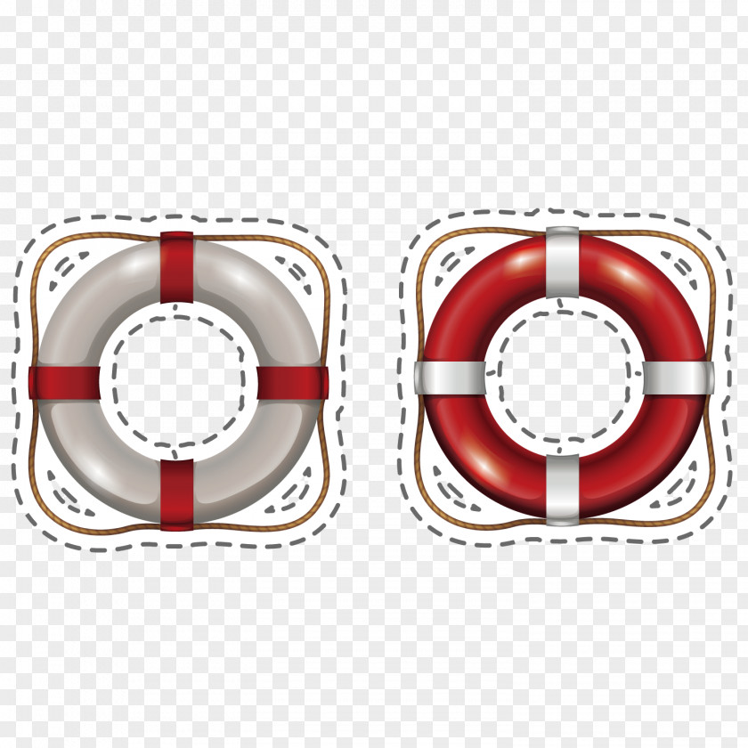 Vector Life Circle Boat Camping Kayak Illustration PNG