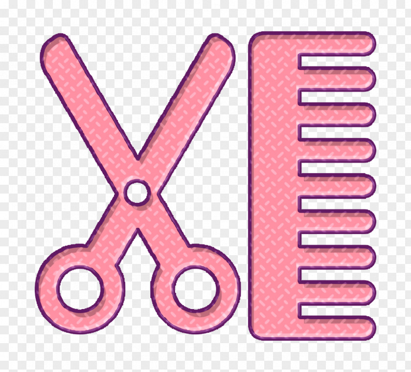 Icon Hotels Hair Scissors And Comb PNG