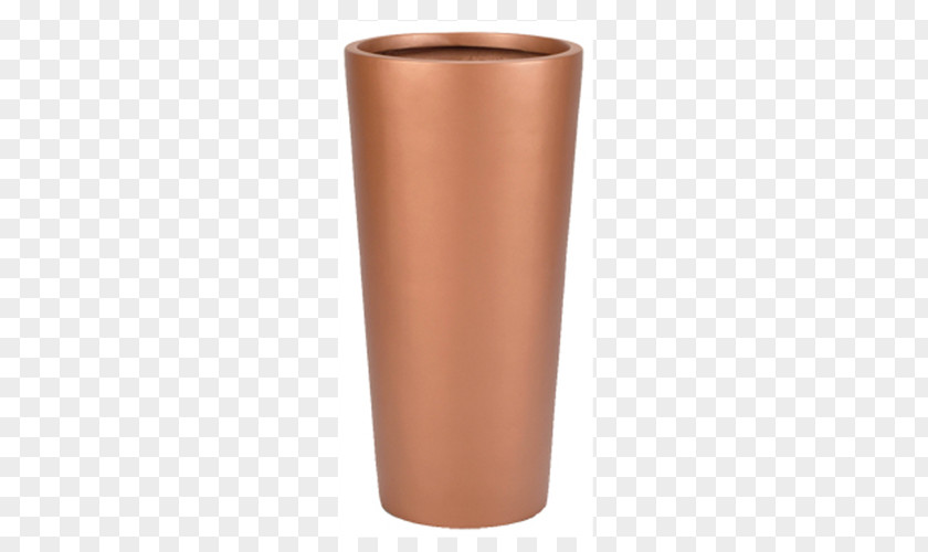 Metallic Copper Vase Cylinder PNG