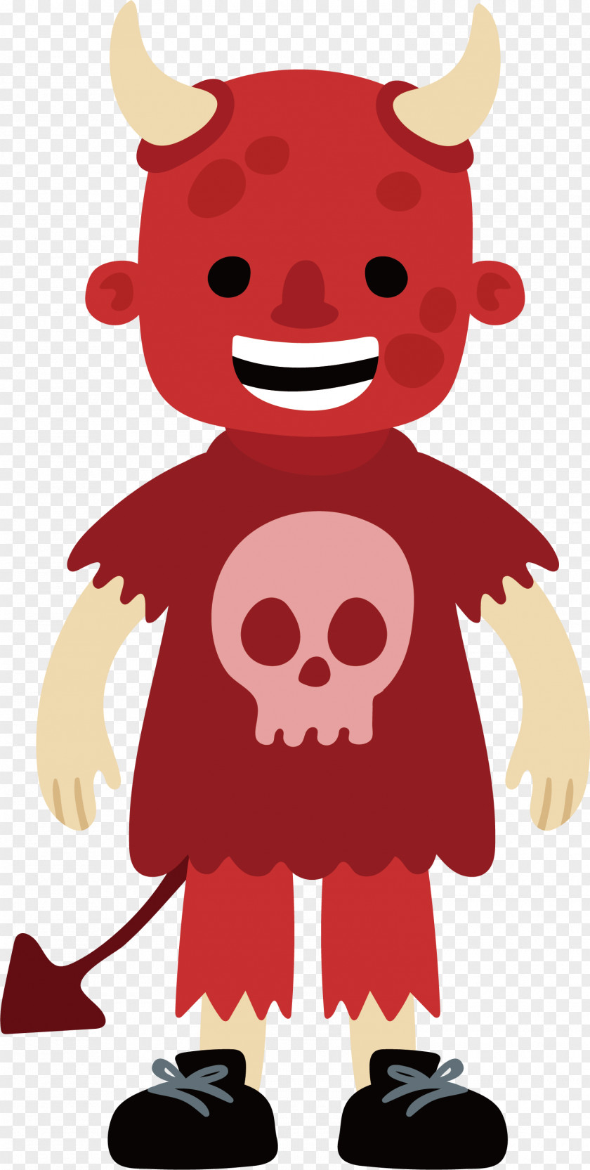Red Demon Halloween Monster PNG