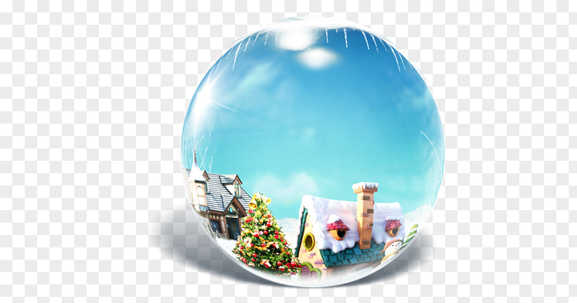 Crystal Ball Page Layout Christmas PNG