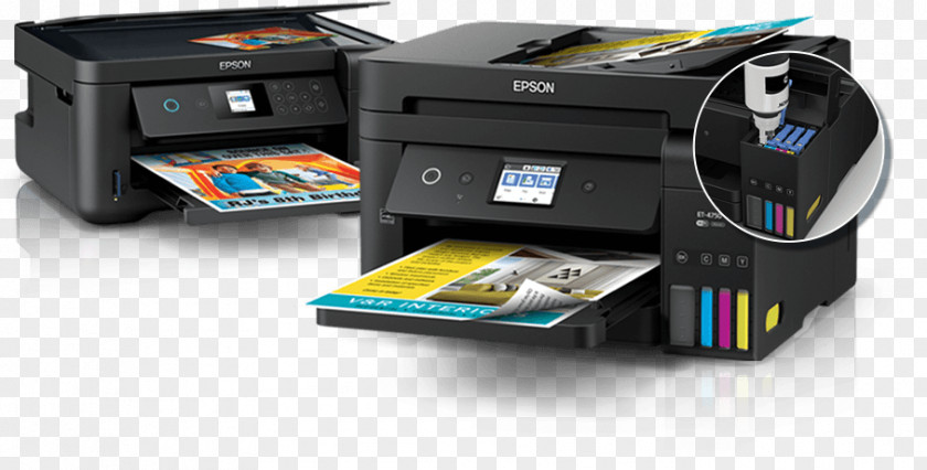 Epson Printer Ecotank Expression ET-2750 Ink Cartridge Inkjet Printing PNG