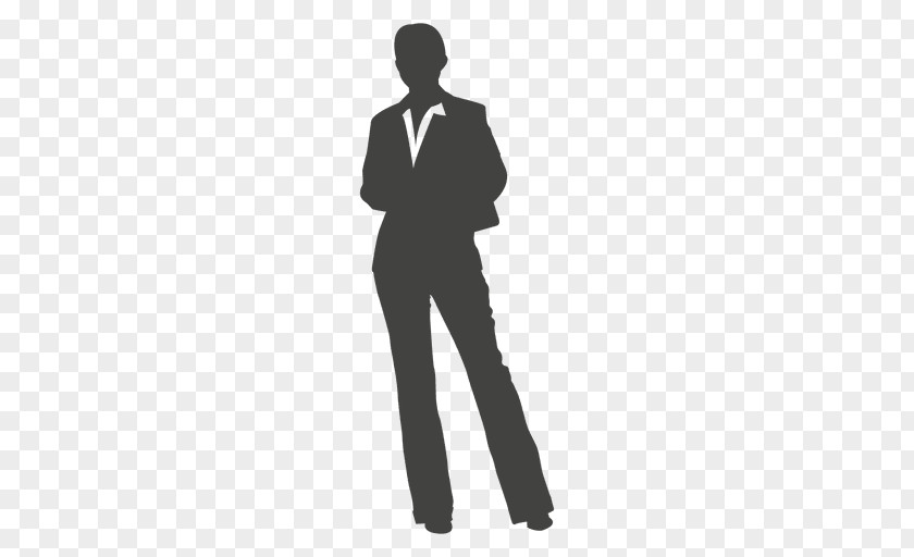 Executive Silhouette Stencil PNG