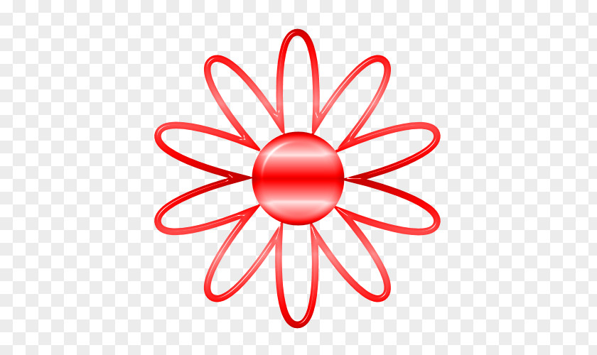 Glass Flower Sticker Clip Art PNG