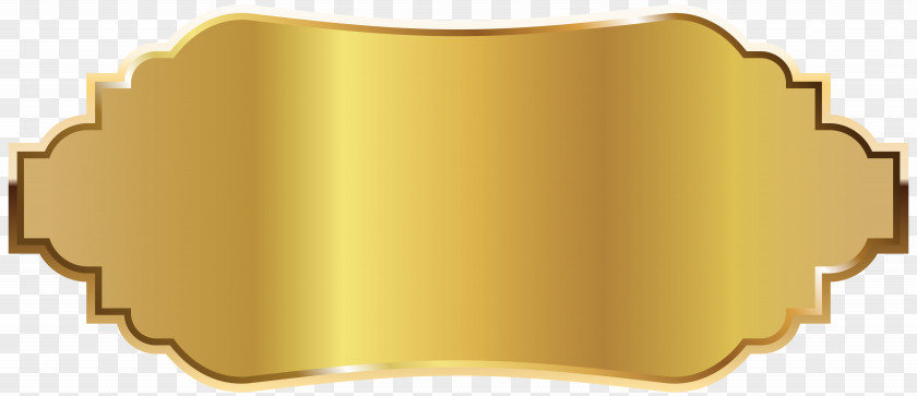 Golden Label Clipart Picture Rectangle Material Metal PNG