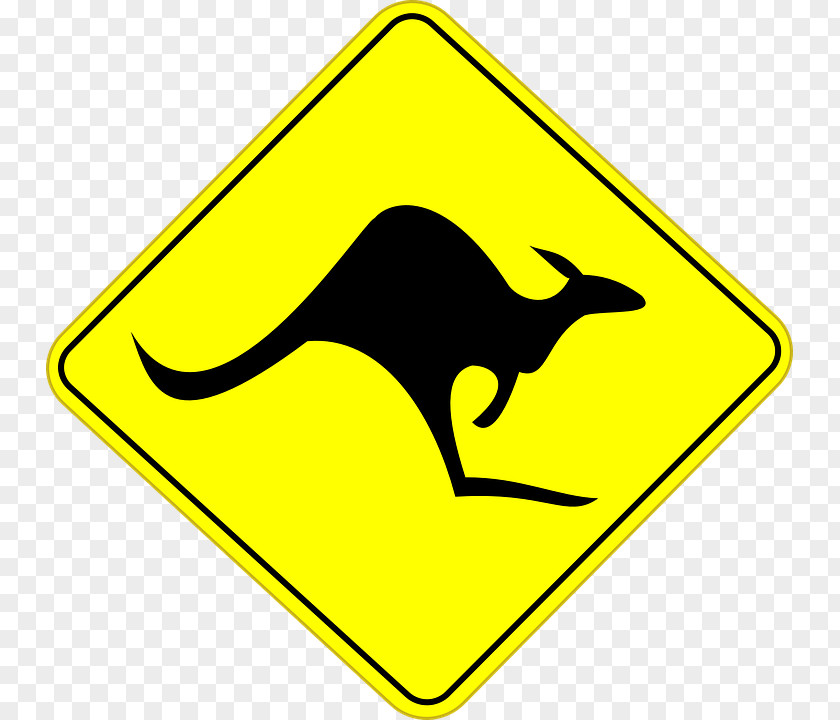 Kangaroo Road Sign Australia PNG Australia, sign clipart PNG