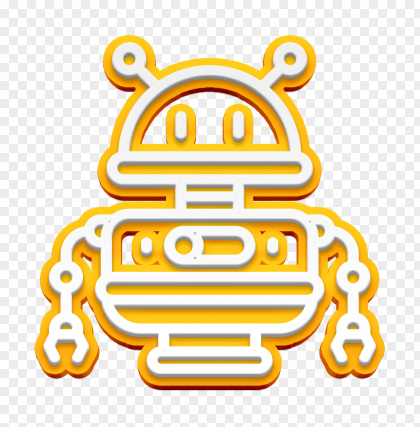 Linear Robot Pictograms Icon PNG