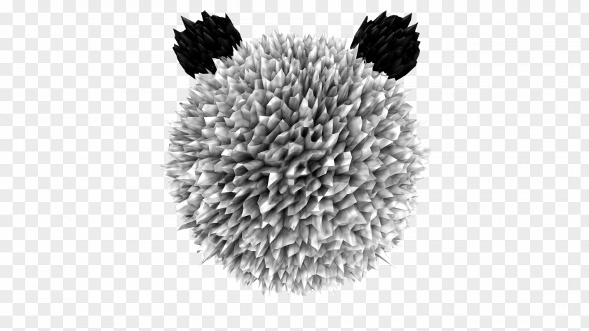 Low Poly Black And White Hedgehog Monochrome Photography PNG