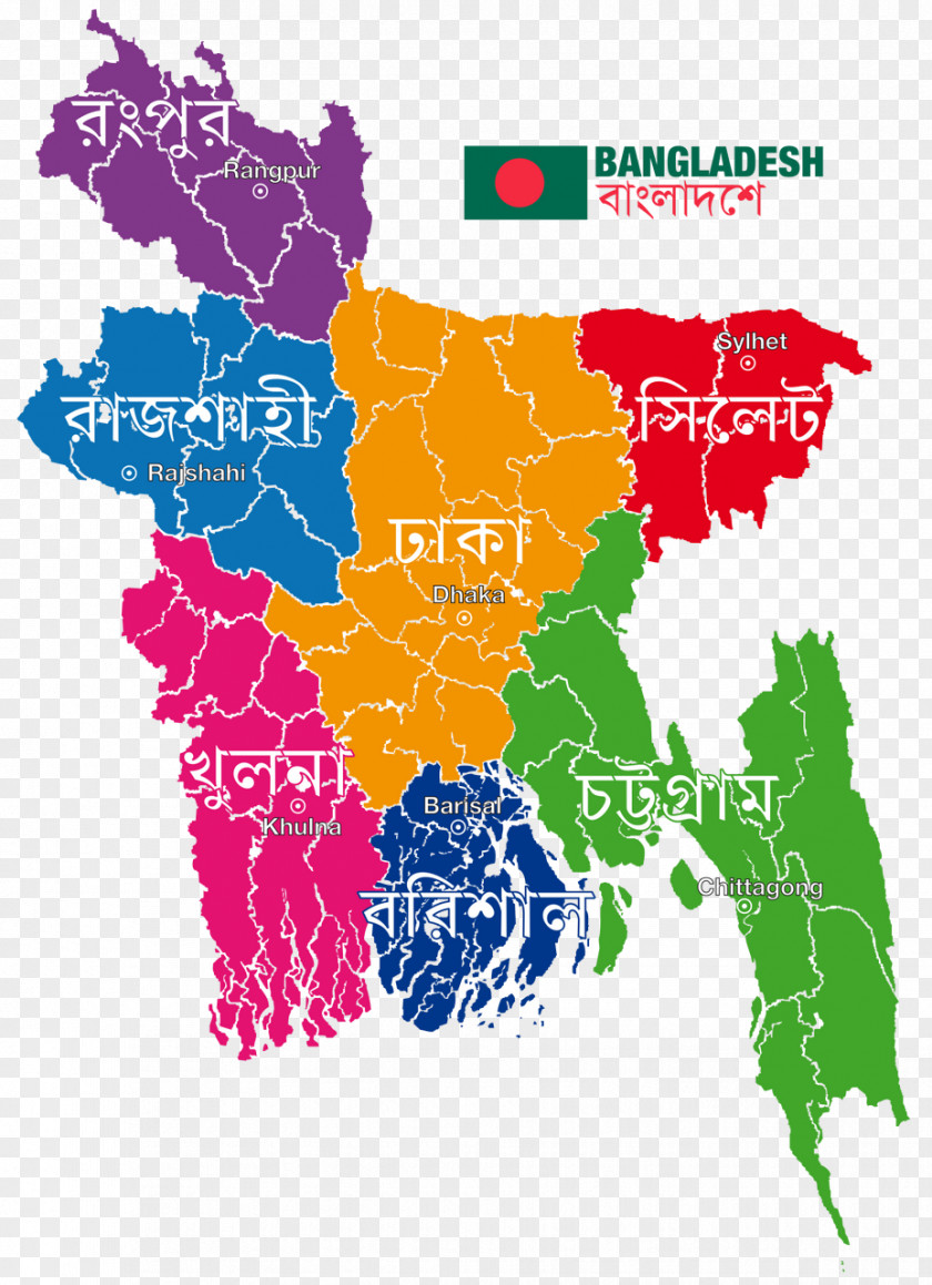 Map Bangladesh Vector PNG