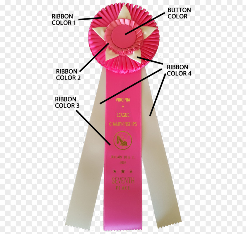 Rosette Award Pink M PNG