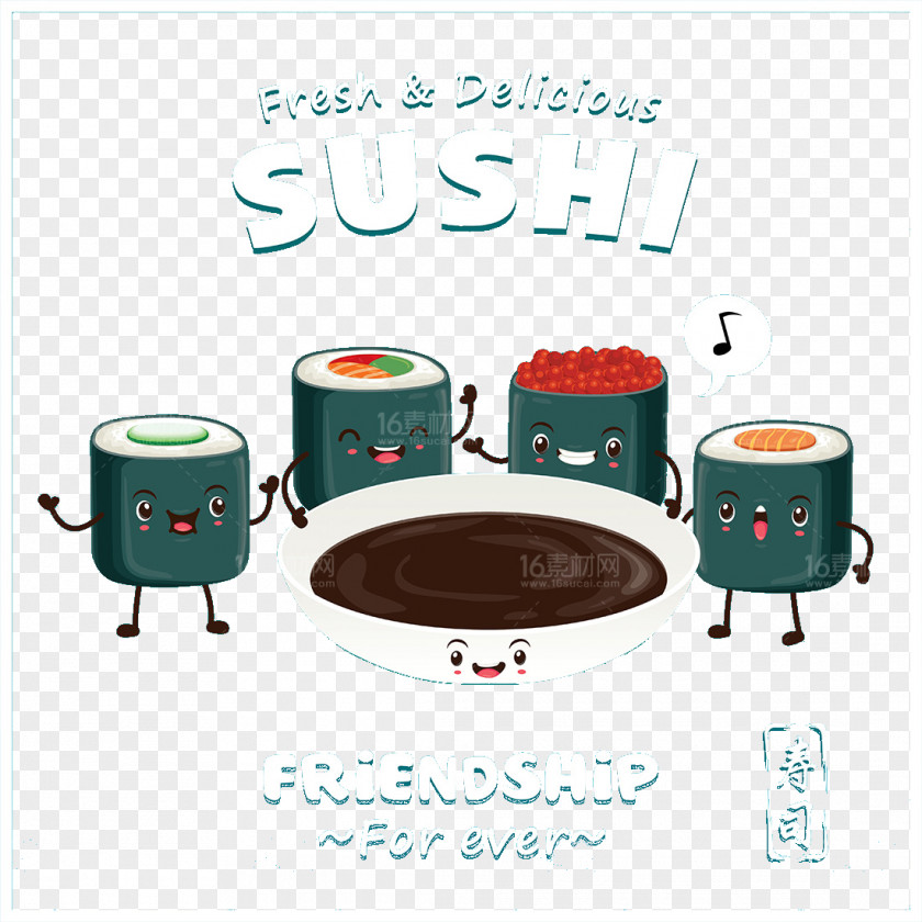 Sushi Japanese Cuisine Makizushi Sashimi PNG