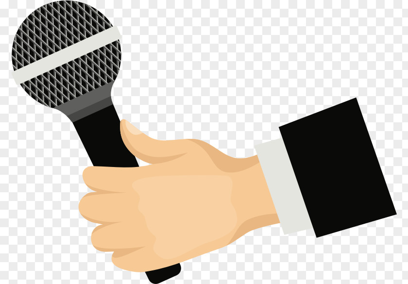 Hand With Microphone Clip Art PNG