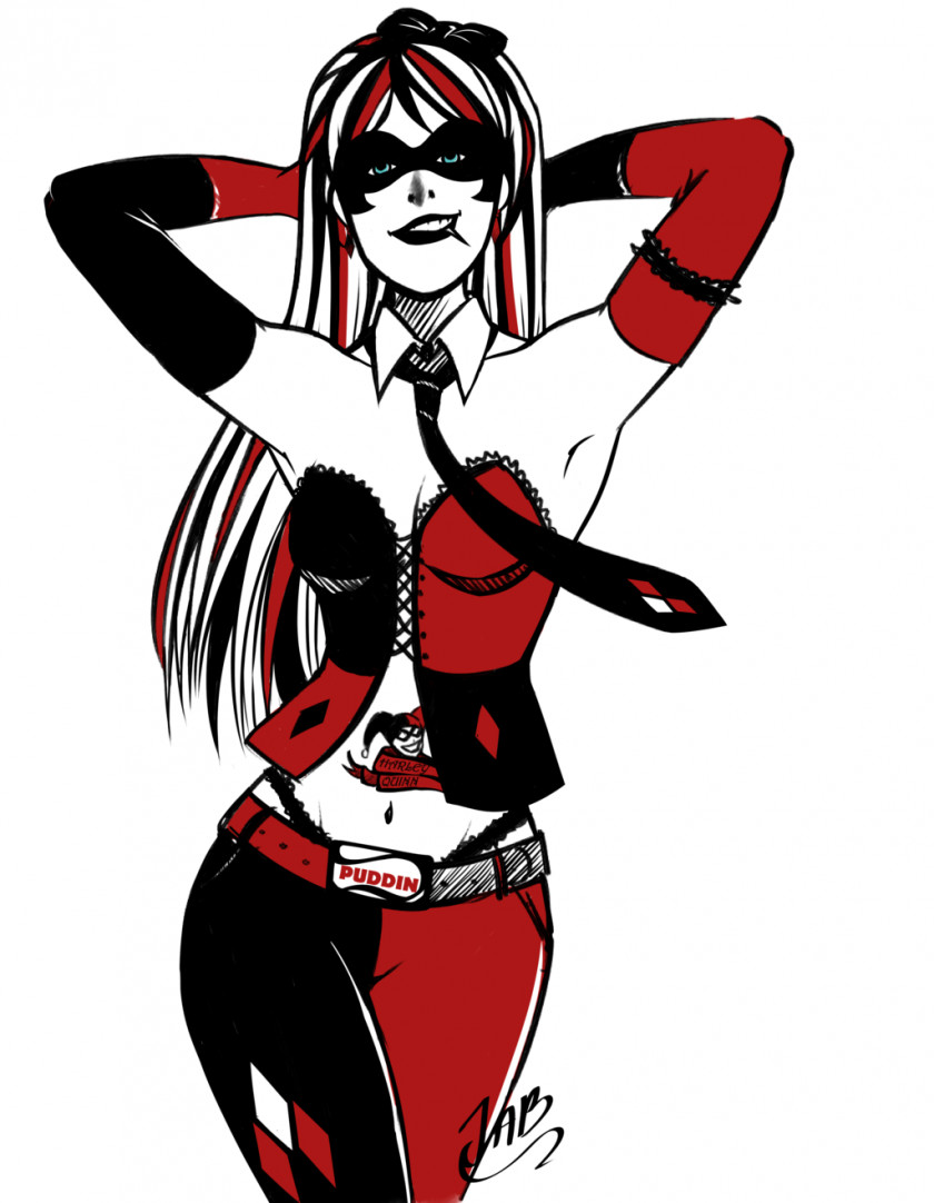 Harley Quinn Visual Arts Sketch PNG