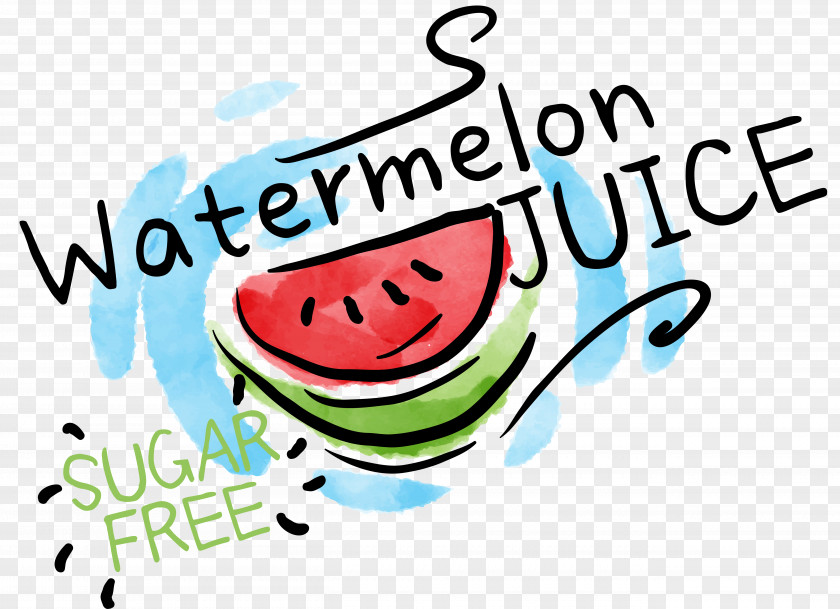 Watercolor Juice Label Clip Art PNG
