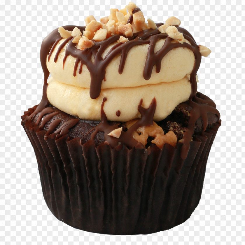 Chocolate Cake Cupcake Sundae Fudge Brownie PNG