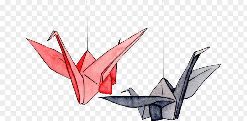 Crane Thousand Origami Cranes Paper PNG