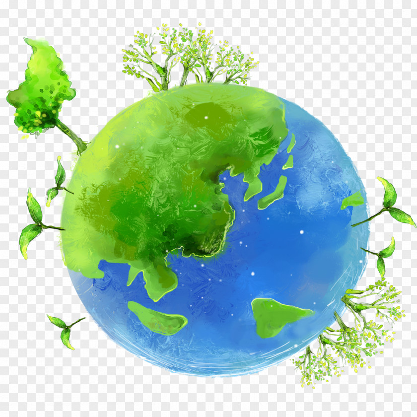 Environmental Earth Cartoon Illustration PNG
