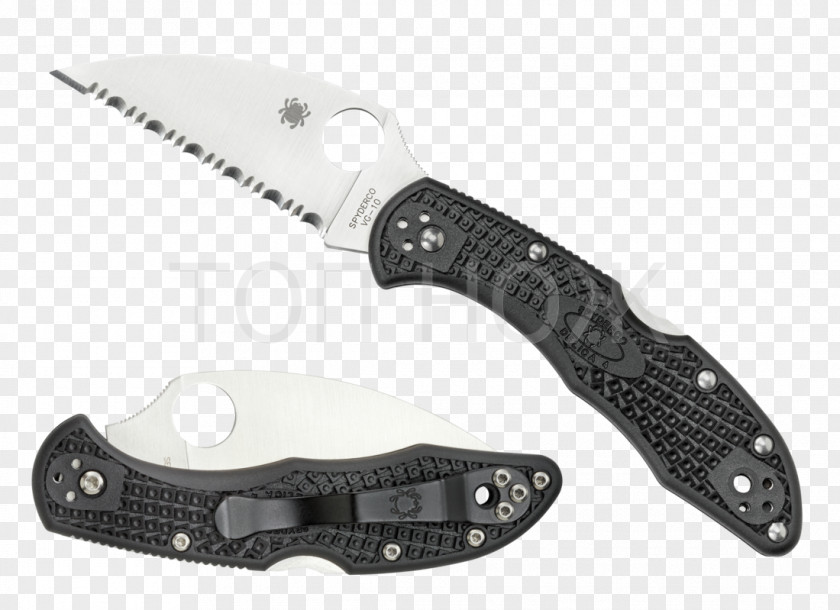 Knife Pocketknife Spyderco VG-10 Blade PNG