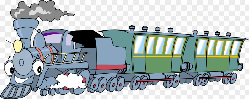 Train Steam Locomotive Drawing Rail Transport PNG