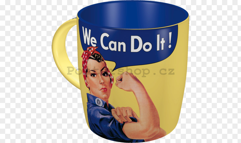 We Can Do It It! Second World War Rosie The Riveter Mug PNG