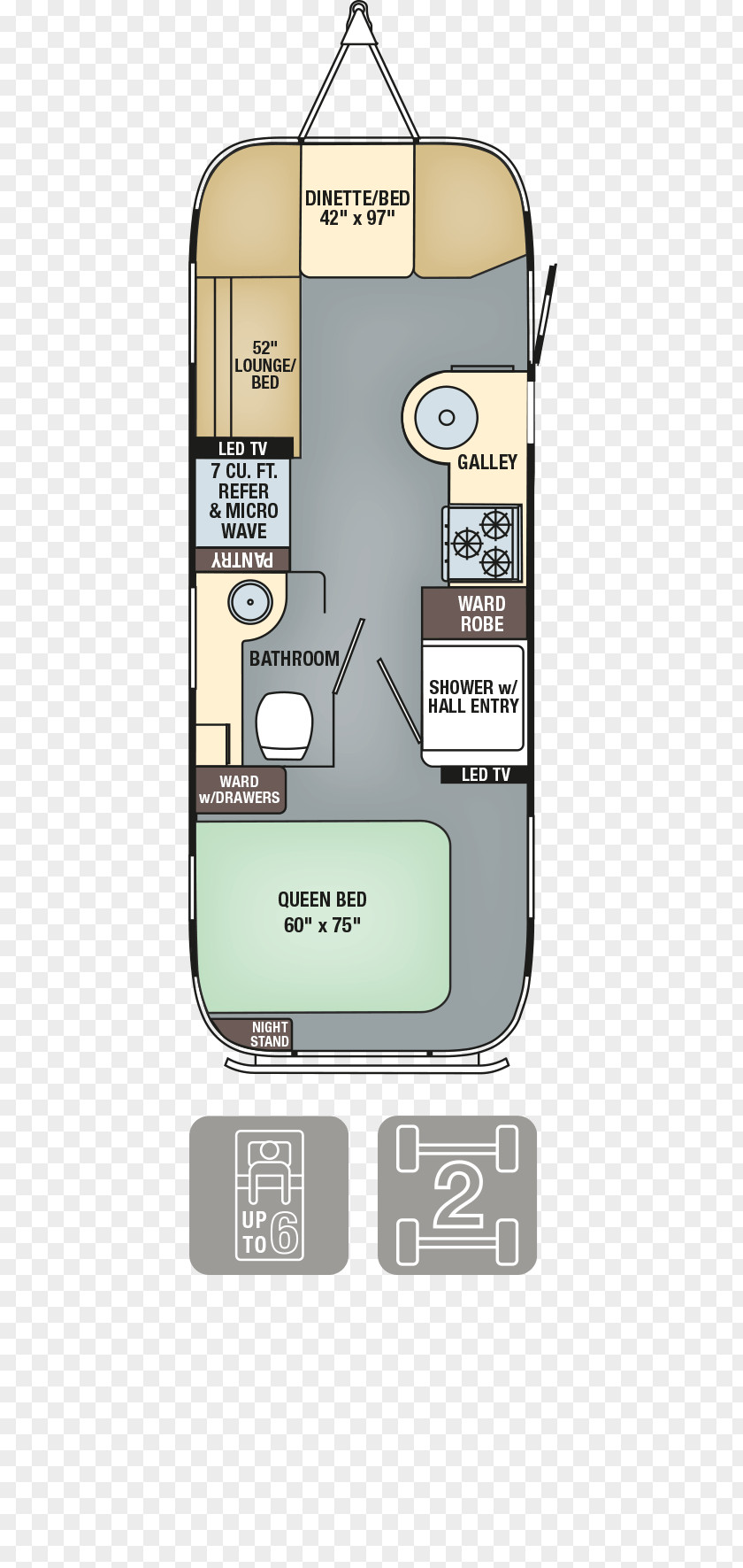 Air Plan Airstream Caravan Campervans Floor PNG