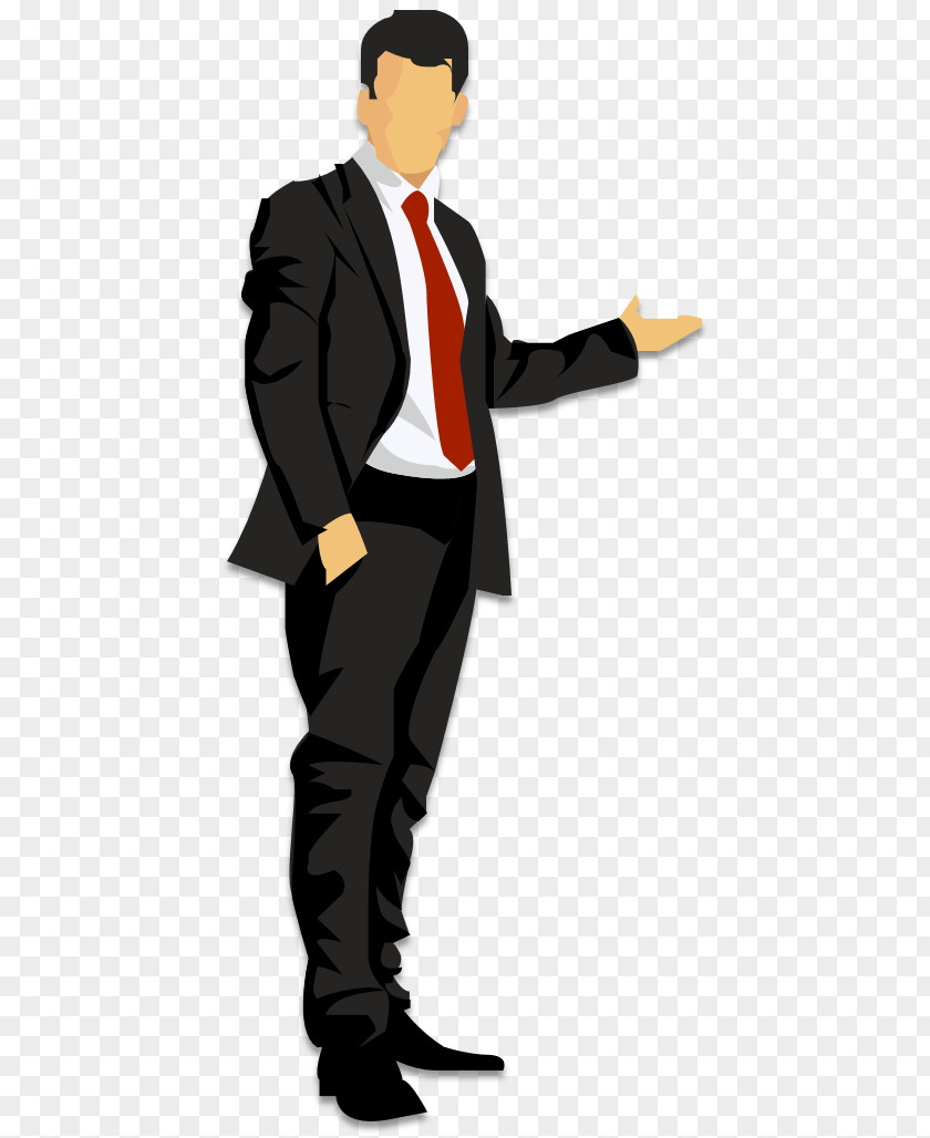 Cartoon Business Man PNG