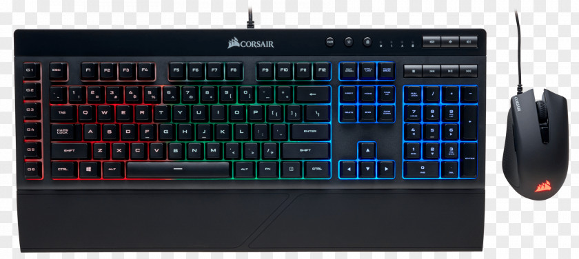 Keyboard And Mouse Computer Corsair Gaming K55 RGB Harpoon Clavier PNG
