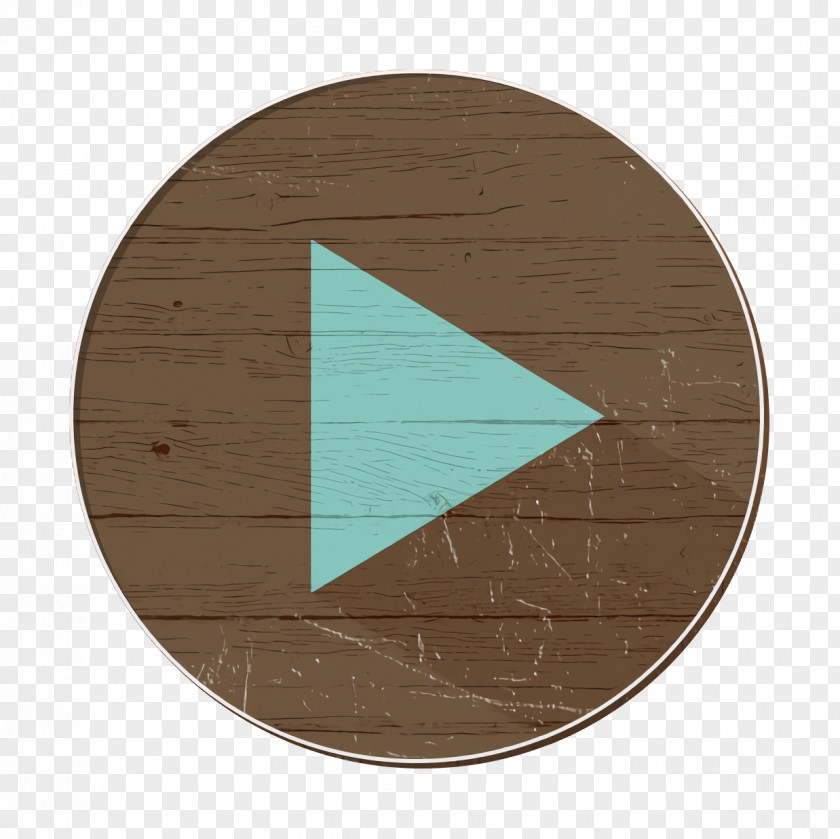 Beige Wood Stain Color Arrow Icon Play PNG