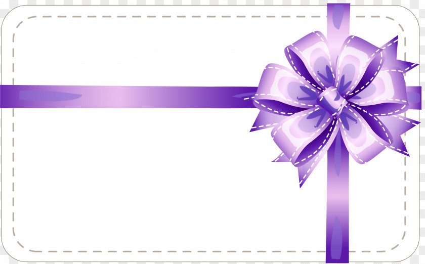 Gift Card Ribbon Wrapping Advertising PNG