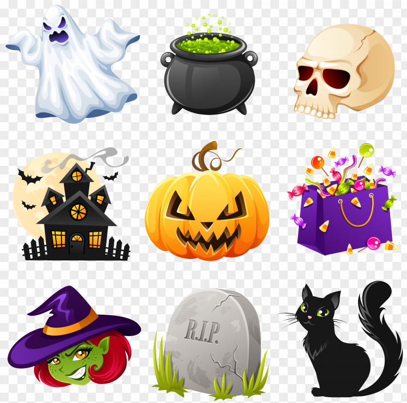 Halloween Creepy Clipart Pictures Collection Clip Art PNG
