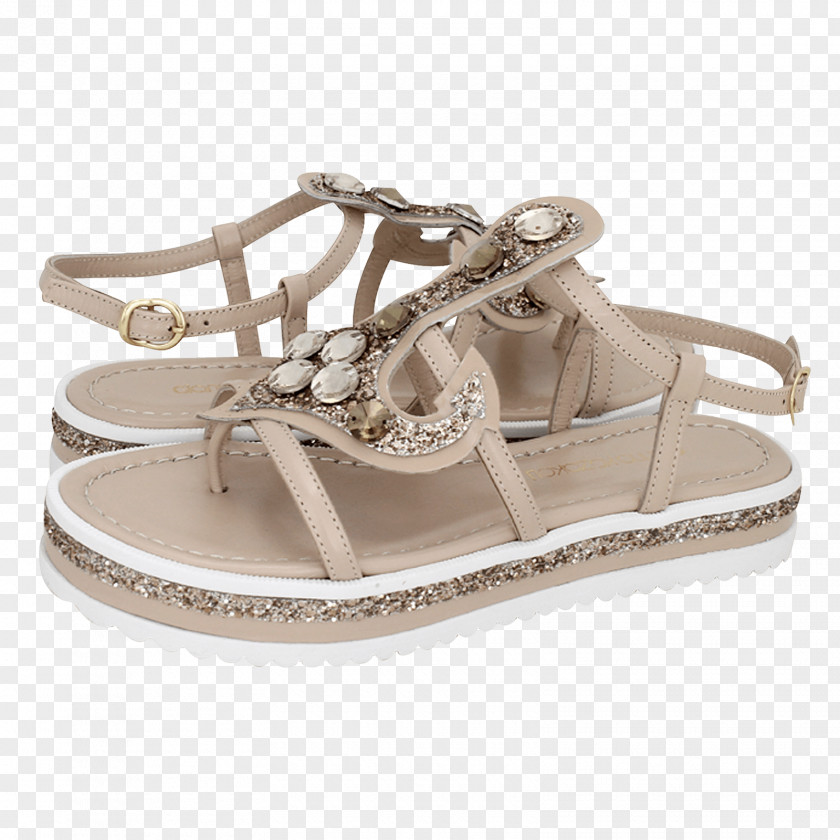 Sandal Slide Shoe Beige Walking PNG